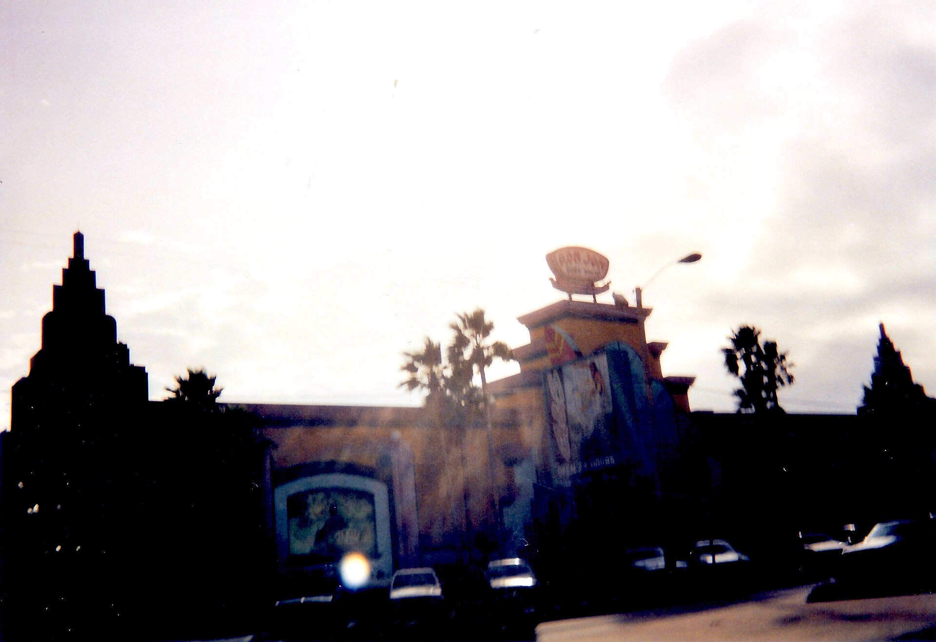 Ron Jon Surf Shop exterior detail, Cocoa Beach, December 1991.