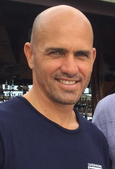 Kelly Slater, professional surfer, at a competition in 2017.